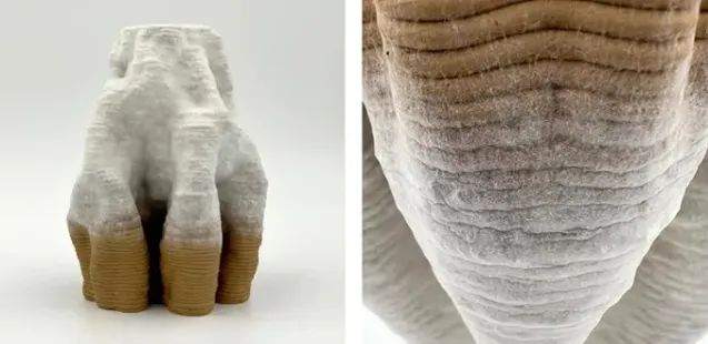 bioMATTERS使用粘土和菌絲體，3D打印家居物品 圖片